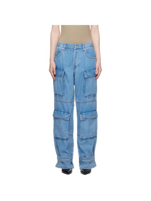 GRLFRND Blue Lex Cargo Jeans