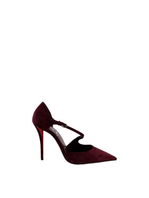 Christian Louboutin CHRISTIAN LOUBOUTIN Miss Ziggyta Purple Suede 100mm Pumps Ne