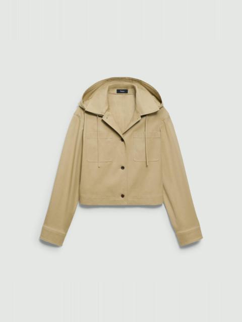 Theory Hooded Jacket in Cotton Chino
