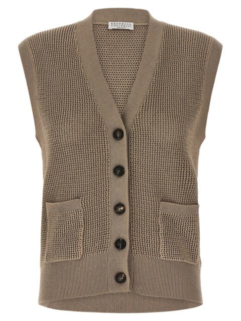Brunello Cucinelli Brunello Cucinelli Women 'Sparkling' Cotton Vest