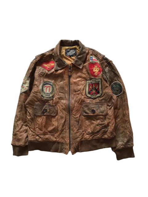 Other Designers Other - TYPE B-3 MILITARY AIR FORCE U.S ARMY STYLE LEATHER JACKET