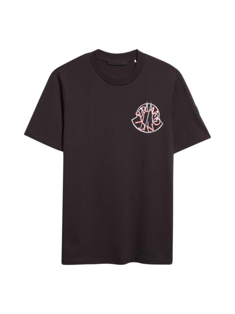 Moncler Moncler Logo Graphic T-Shirt in Smoky Black at Nordstrom