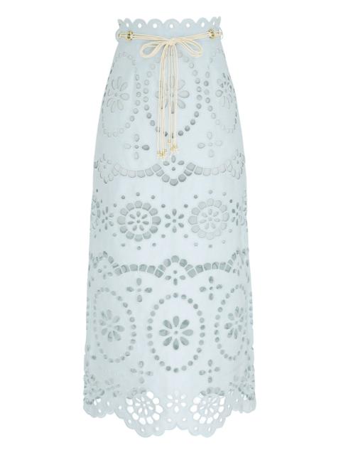Zimmermann AWAKEN EMBROIDERED SKIRT