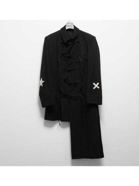Yohji Yamamoto Yohji Yamamoto 2019AW disc buckle asymmetric coat