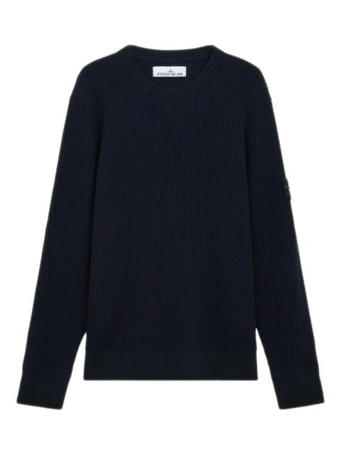 Stone Island Stone Island Ribbed-knit Logo-patch Sweater