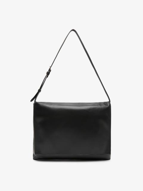 The Row Nan black leather shoulder bag