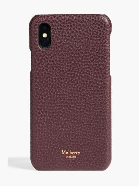 Mulberry Pebbled-leather iPhone X case