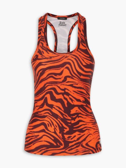 Other Designers Tiger-print stretch tank