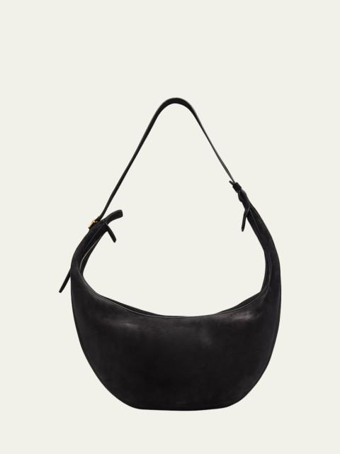 KHAITE Augustina Zip Suede Hobo Bag