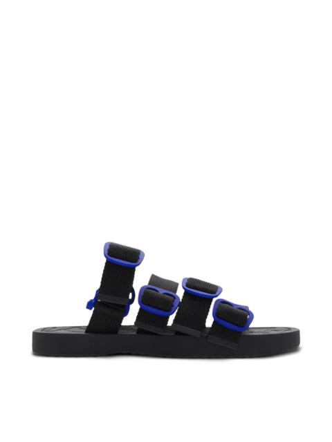 Burberry NYLON STRAP SANDALS