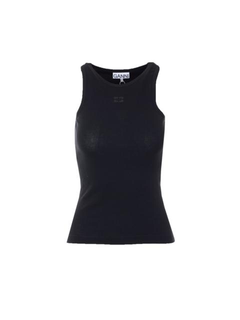 GANNI Ganni Women Logo Tank Top