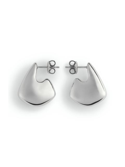 Bottega Veneta Bottega Veneta Mini Fin Earrings in 8117 Silver at Nordstrom