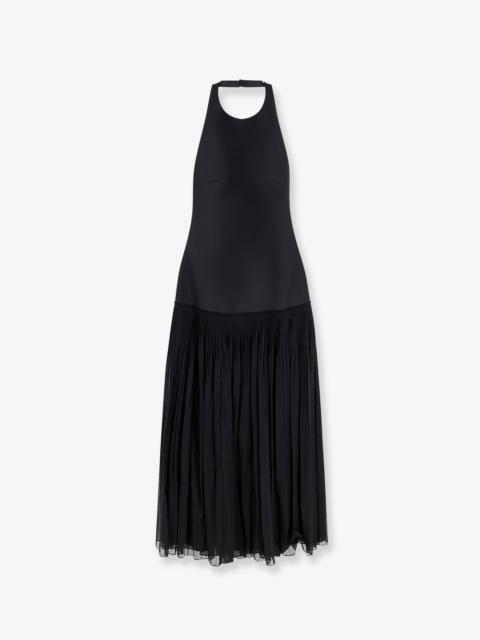 RÓHE Rohe Pleated Long Dress Black