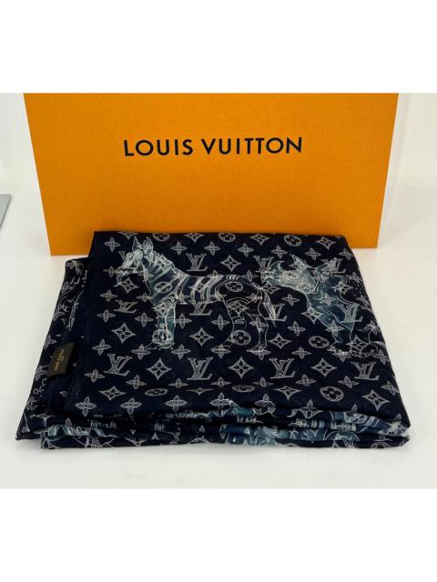 Louis Vuitton Green Takashi Murakami Monogramouflage Shawl Stole Scarf
