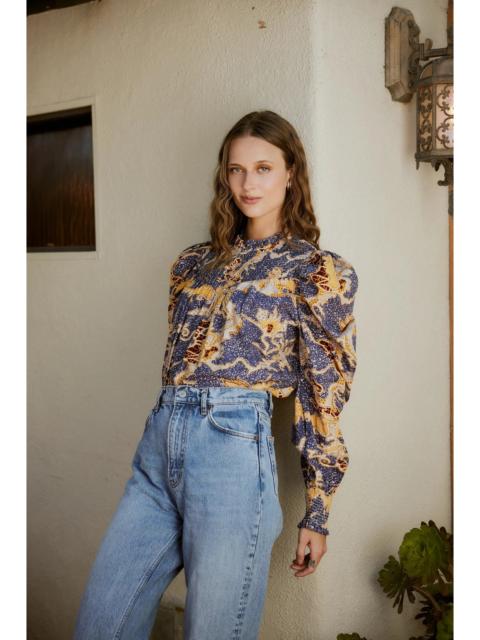 Cleobella IRINA BLOUSE | BLUE CASTELLO