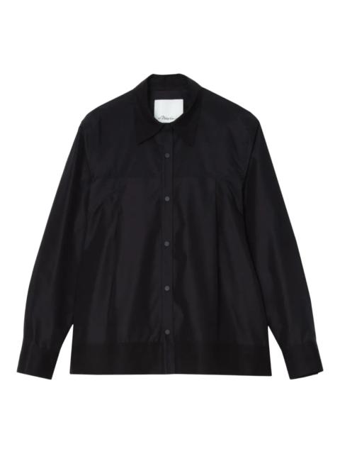 3.1 Phillip Lim Flounce Hem Long Sleeve Shirt