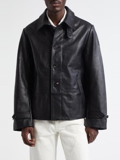 BODE Bode Cropped Continental Coat in Black at Nordstrom