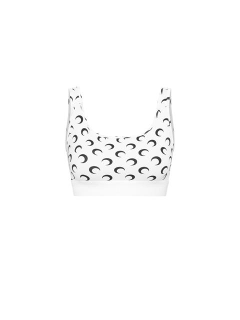 Marine Serre Recycled Moon Jersey Sport Bra