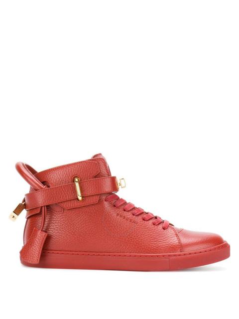 BUSCEMI Buscemi Men's Deep Red High-Top Sneakers