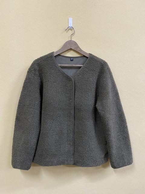 Other Designers Rare Uniqlo fleece sherpa jacket full zipped