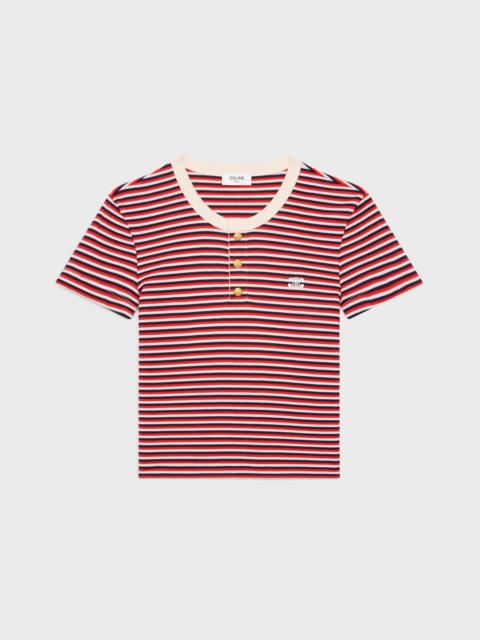 CELINE triomphe t-shirt in striped jersey