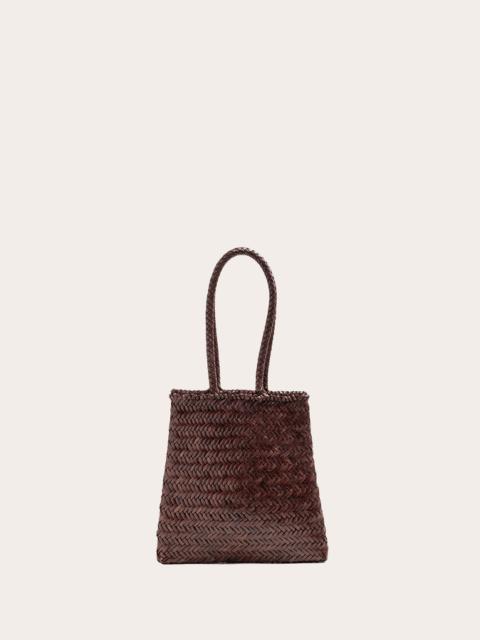 Liffner FLAT LEATHER BASKET DARK BROWN