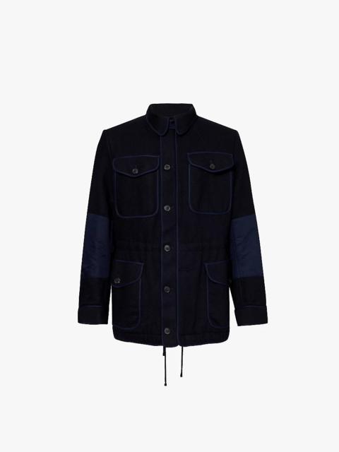 Valkoy wool and cotton-blend utility jacket