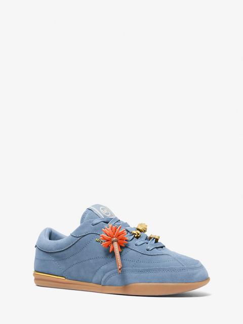 MICHAEL KORS Nolan Embellished Suede Sneaker