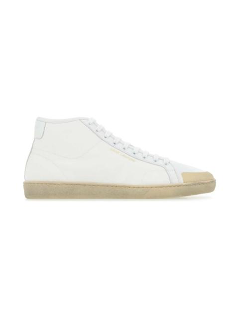 White Canvas And Leather Court Classic Sl/39 Sneakers