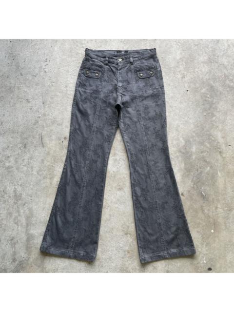 Other Designers RARE🔥Japanese Brand Black Faded Flare Trousers Casual Pants