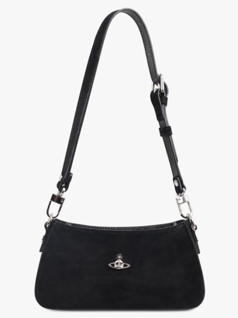 Vivienne Westwood TASHA SUEDE SHOULDER BAG | BLACK