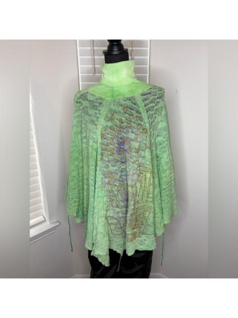 Other Designers Elegant Green Lace Women's Top