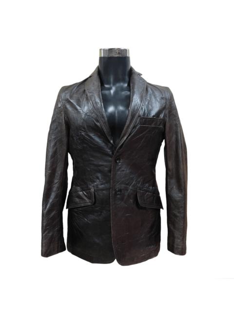 Other Designers Restricted - RESTRICT by ABX Cowhide Classic 2 Buttons Blazer Jacket