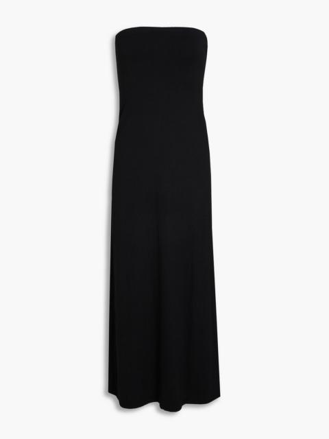 Alice + Olivia Delora strapless jersey midi dress