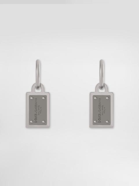 Dolce & Gabbana earrings with Dolce&Gabbana logo tag