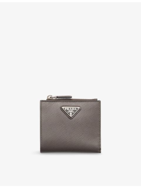 Prada Brand-plaque small saffiano leather wallet