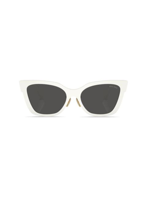 Miu Miu logo-lettering butterfly sunglasses
