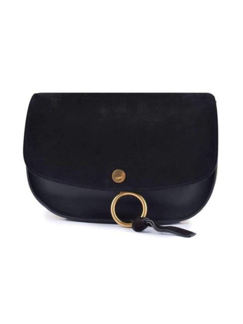 Kurtis Black Leather and Suede Bag