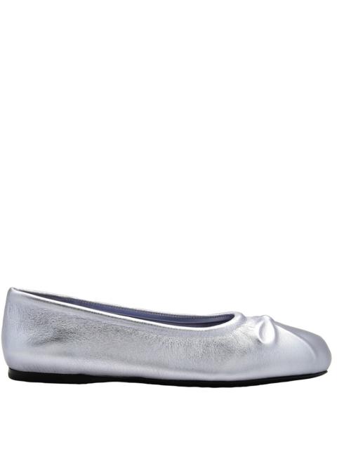 Marni Marni Little Bow Nappa Leather Ballet Flats