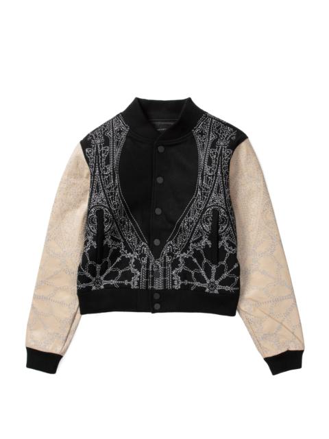 WHO DECIDES WAR NOTRE DAME VARSITY JACKET