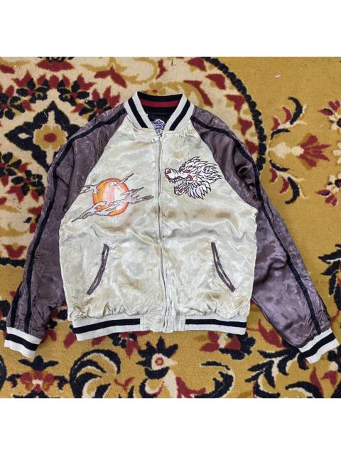 Other Designers Vintage - Japanese sukajan jacket fox and sun reversible