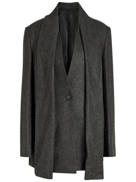 TOTEME Toteme Scarf-effect Flannel Blazer