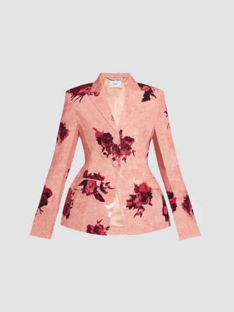 Erdem FLORAL PRINT FITTED BLAZER