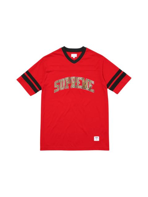 Supreme Supreme Glitter Arc Football Top Red