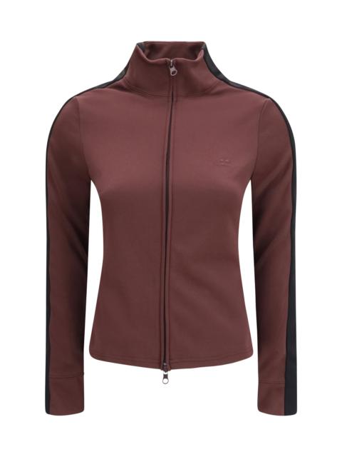 courrèges Courrèges Two-tone High Neck Sweatshirt Burnt Red/Black