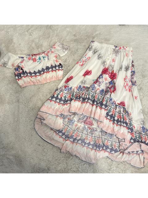 Other Designers Morning Mist - Spell Style Ruffle Boho Skirt Set