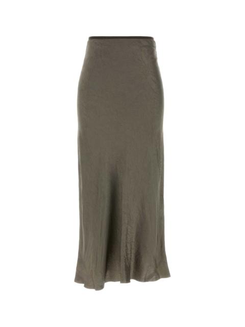 Maison Margiela Maison Margiela Women Grey Satin Skirt