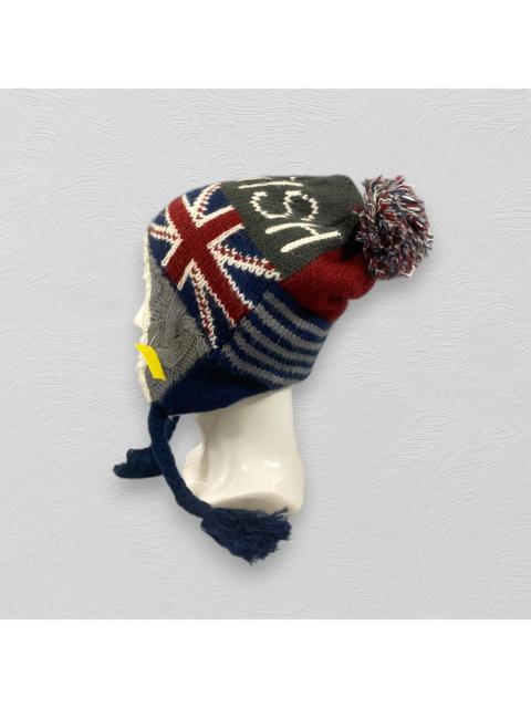 Other Designers Japanese Brand - Vintage British Ear Flap Knitted Beanie -BN695