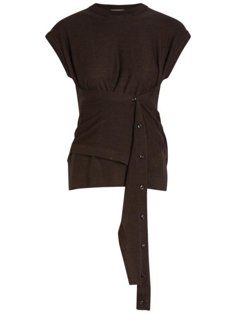 Lemaire Lemaire Buttoned-panel Fine-knit top