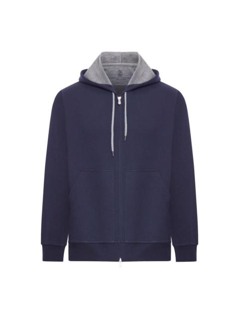 Brunello Cucinelli BRUNELLO CUCINELLI $1500 Cobalt Double Cloth Sweatshirt New